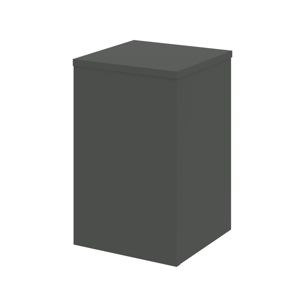 Накладка угловая высокая внешняя левая для O.R-F.MU.VNE(L) Рива Оникс Ресепшен 432*432*674 Рива Оникс Ресепшен Антрацит